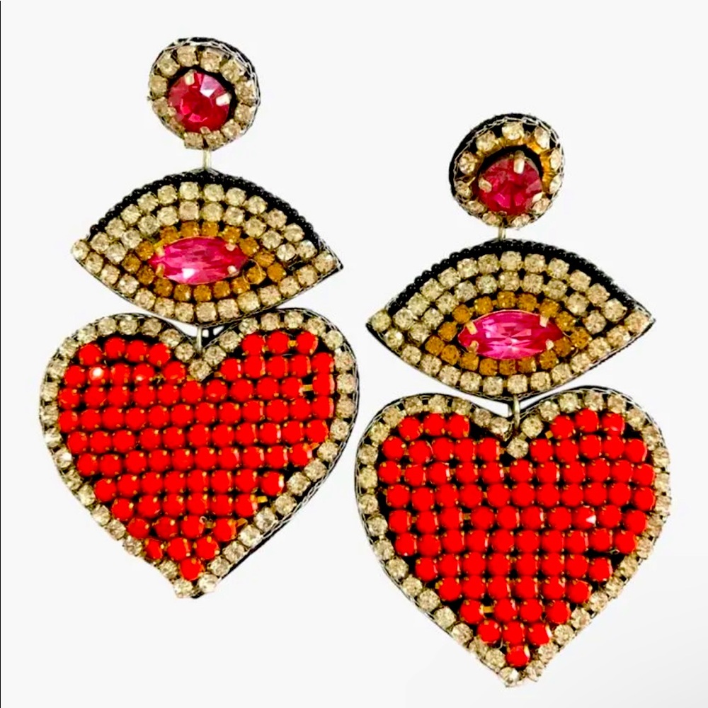 BRAND NEW Mahä & Morena Eye Heart You Earrings
